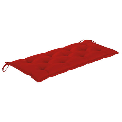 Panca da Giardino Pieghevole con Cuscino 118 cm in Bambù | homemem39