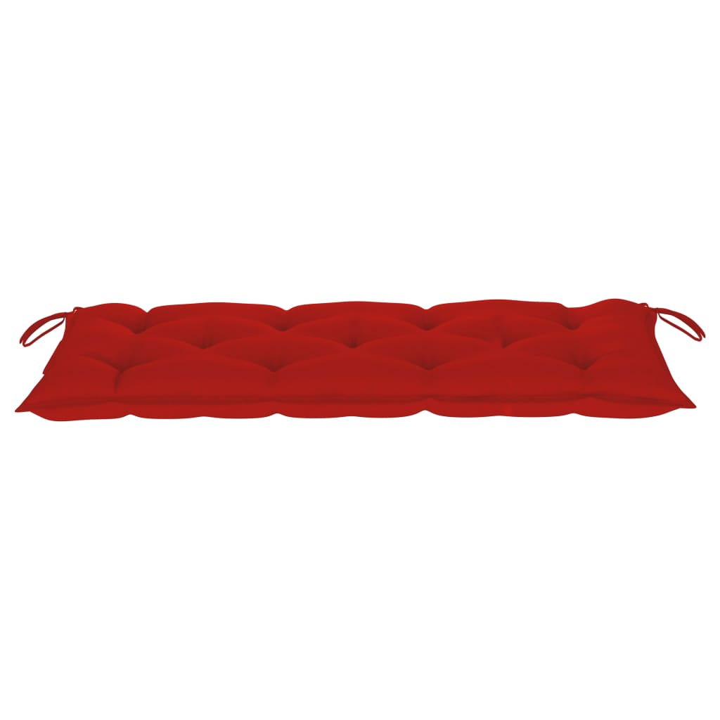 Panca da Giardino Pieghevole con Cuscino 118 cm in Bambù | homemem39