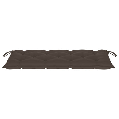 Panca da Giardino Pieghevole con Cuscino 118 cm in Bambù - homemem39