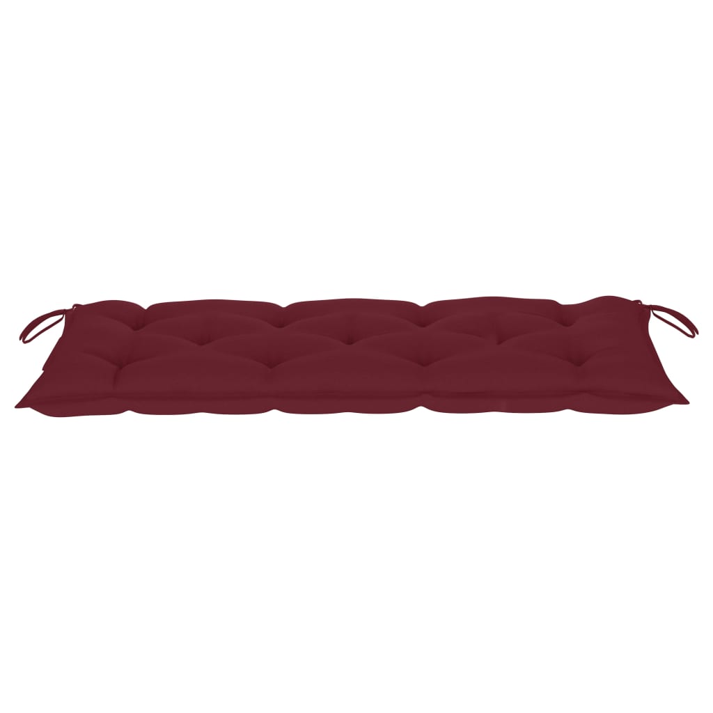 Panca da Giardino Pieghevole con Cuscino 118 cm in Bambù | homemem39