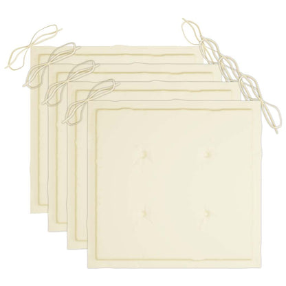 Set da Pranzo da Giardino 5 pz Pieghevole con Cuscini in Bambù - homemem39