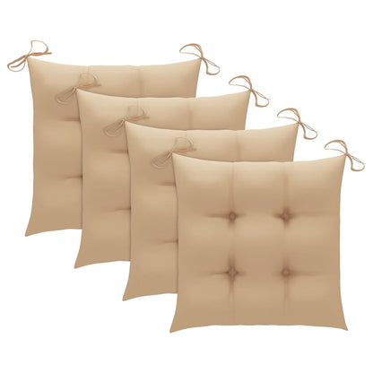 Set da Pranzo da Giardino 5 pz Pieghevole con Cuscini in Bambù | homemem39