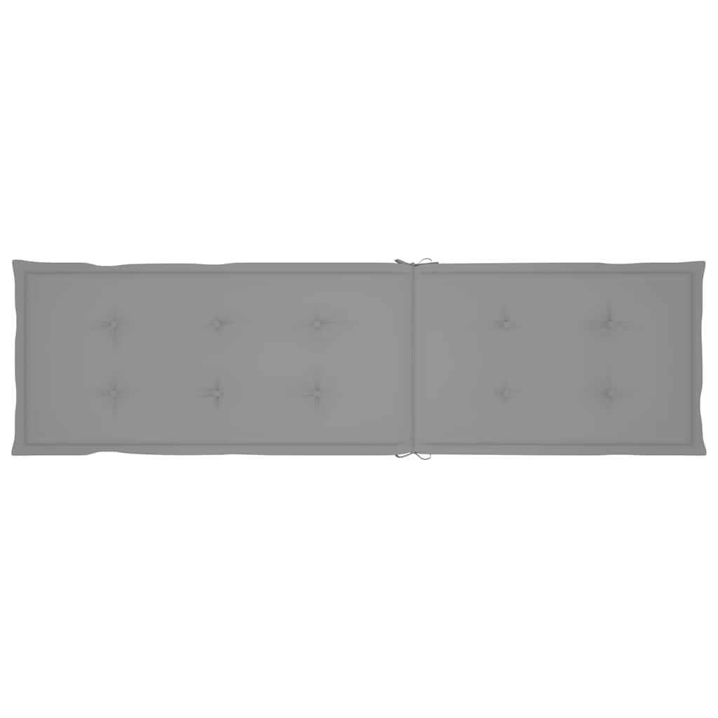 Sdraio da Esterni con Poggiapiedi e Cuscino Massello di Acacia