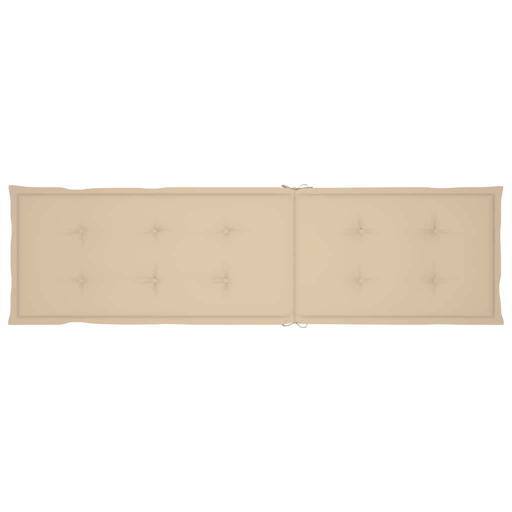 Sdraio da Esterni con Poggiapiedi e Cuscino Massello di Acacia - homemem39