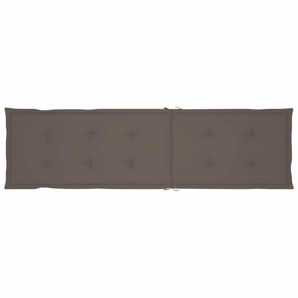 Sdraio da Esterni con Poggiapiedi e Cuscino Massello di Acacia - homemem39