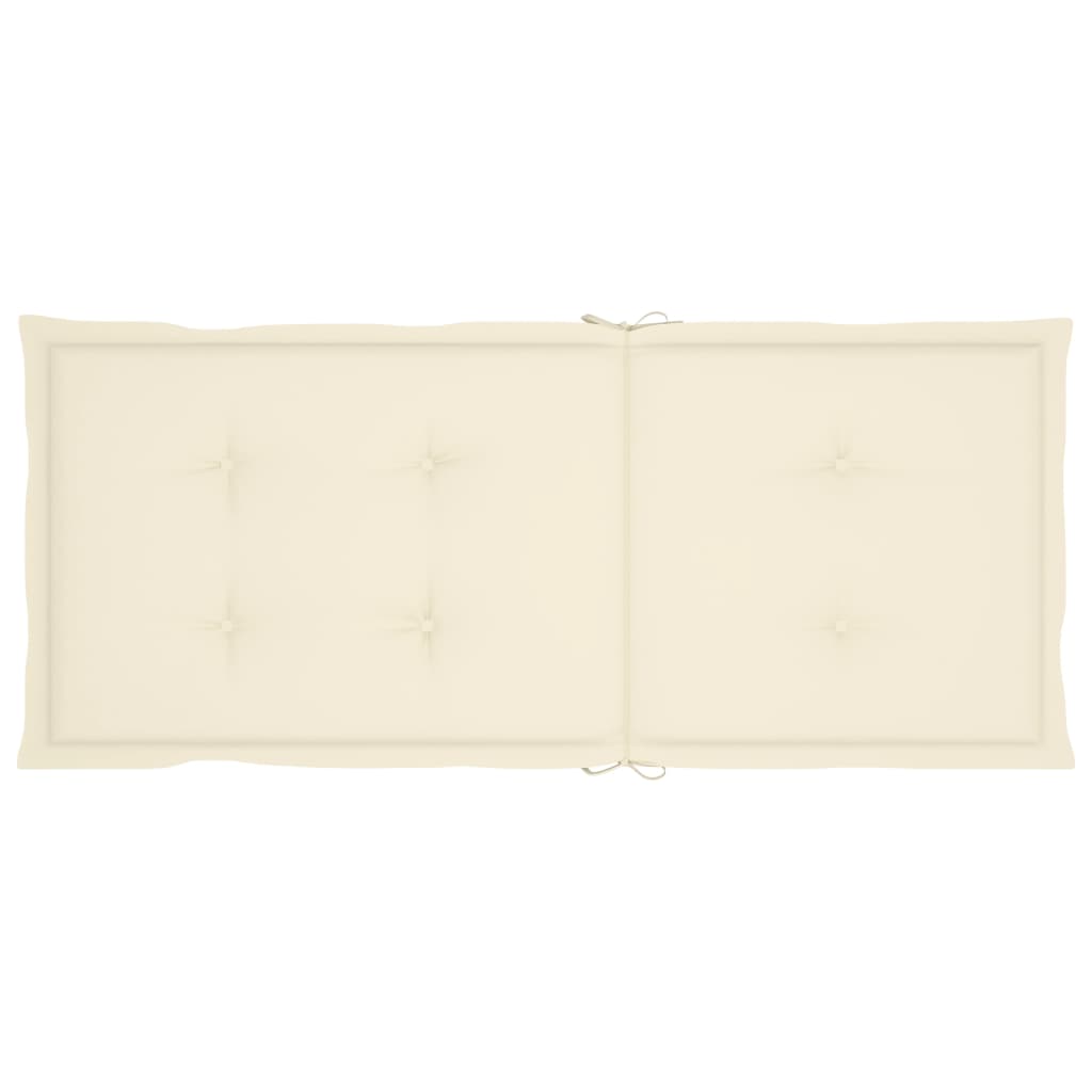 Sedie da Giardino Pieghevoli 3 pz con Cuscini Acacia Massello - homemem39