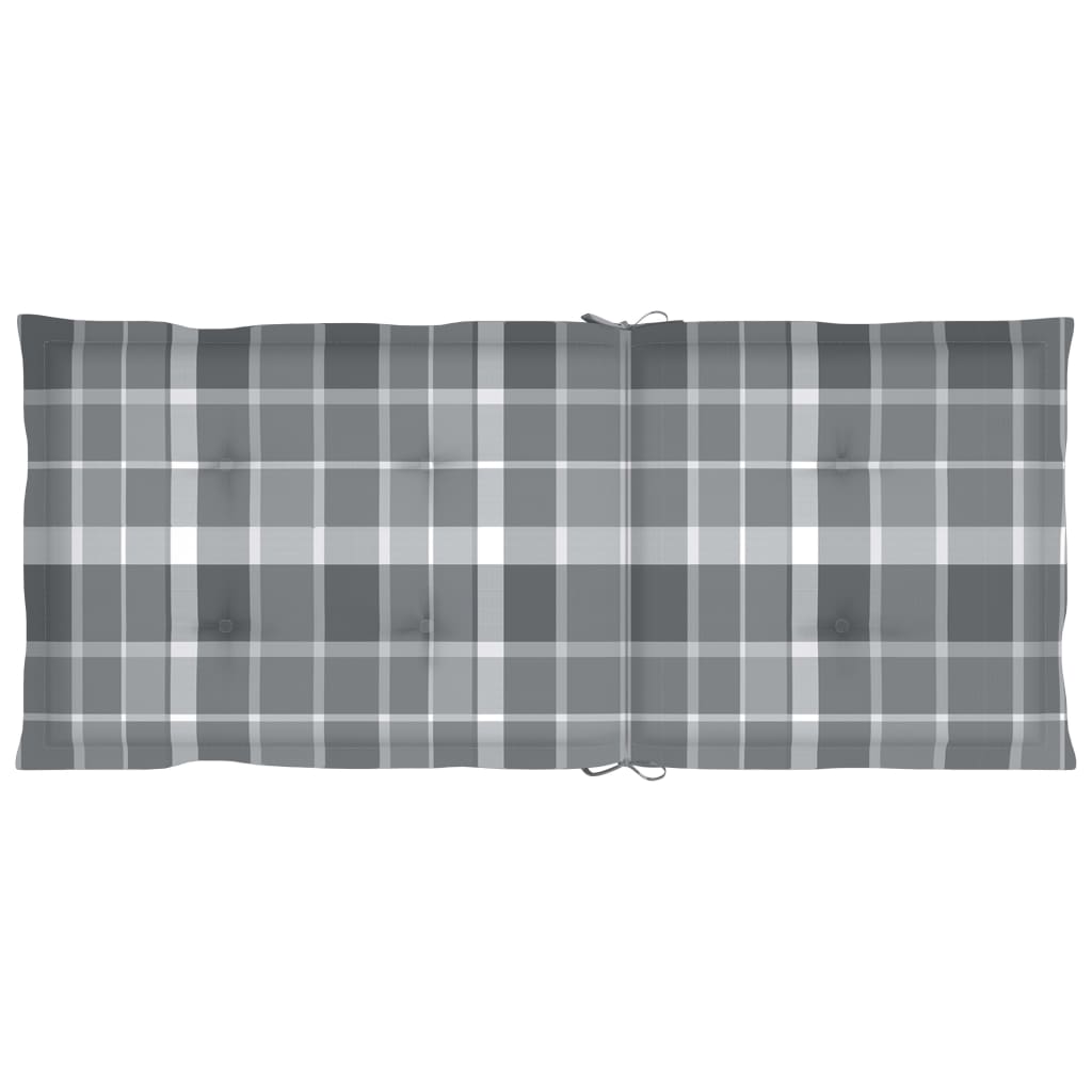 Sedie da Giardino Pieghevoli 3 pz con Cuscini Acacia Massello - homemem39