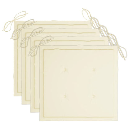 Sedie da Pranzo da Esterni con Cuscini 3 pz Massello di Acacia - homemem39