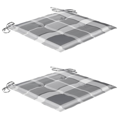 Sedie da Giardino Pieghevoli 2pz con Cuscini in Massello Acacia - homemem39