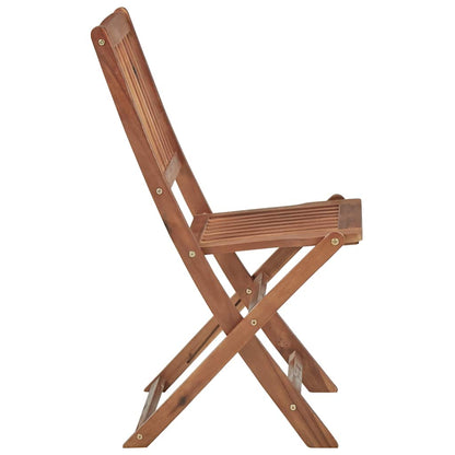 Sedie da Giardino Pieghevoli 2 pz con Cuscini Massello Acacia | homemem39