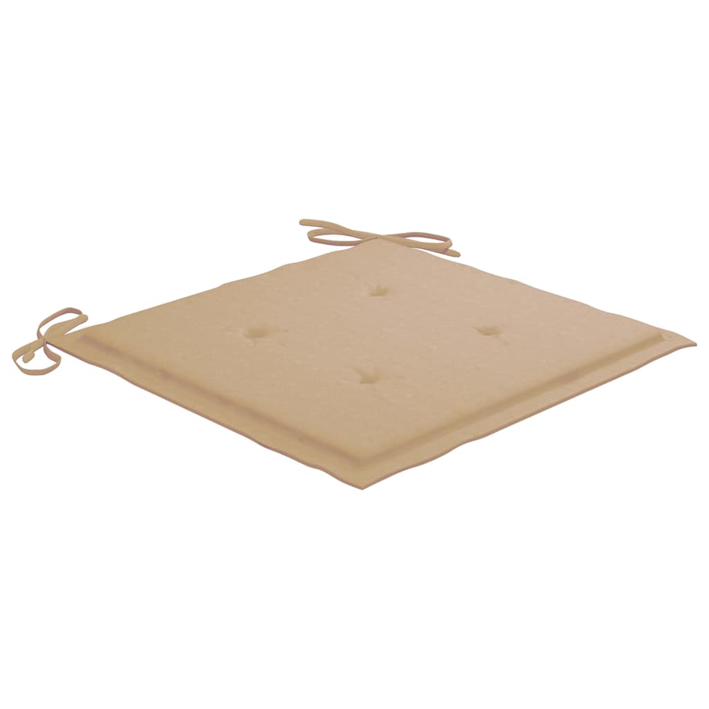 Sedie da Giardino Pieghevoli 4 pz con Cuscini Massello Acacia | homemem39