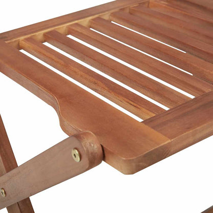 Sedie da Giardino Pieghevoli 4 pz con Cuscini Massello Acacia | homemem39