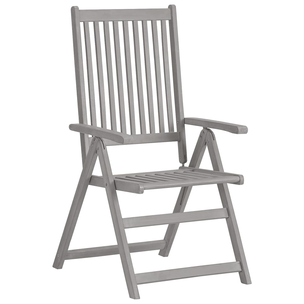 Sedie da Giardino Reclinabili 2pz con Cuscini Massello Acacia | homemem39