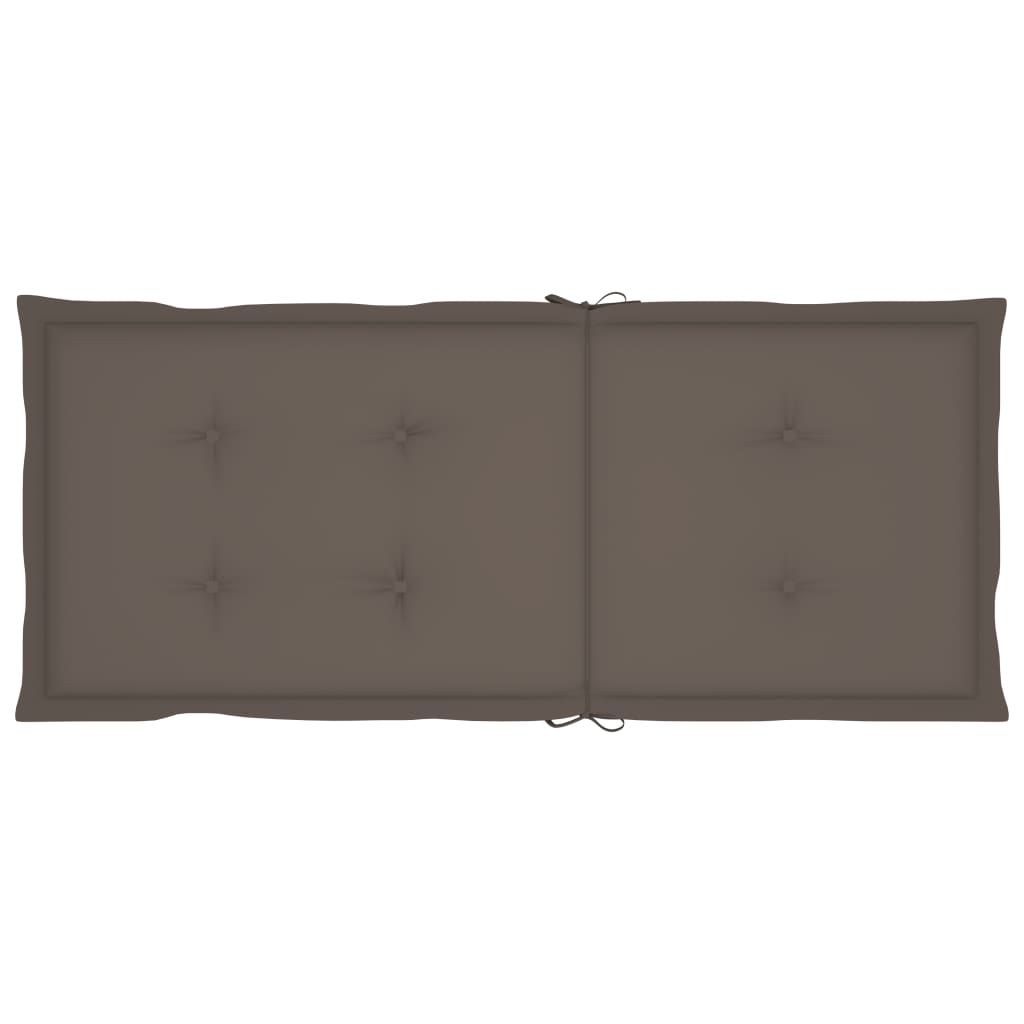 Sedie da Giardino Reclinabili 2pz con Cuscini Massello Acacia - homemem39