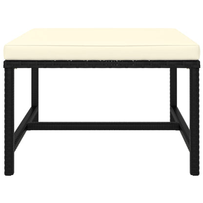 Set Divani da Giardino 6 pz con Cuscini in Polyrattan Nero | homemem39