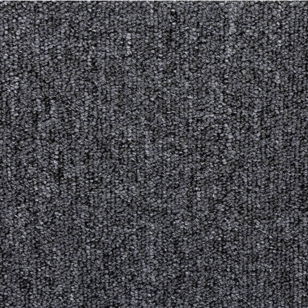 Tappetini per Scale in Moquette 15 pz 65x21x4 cm Grigi e Neri - homemem39