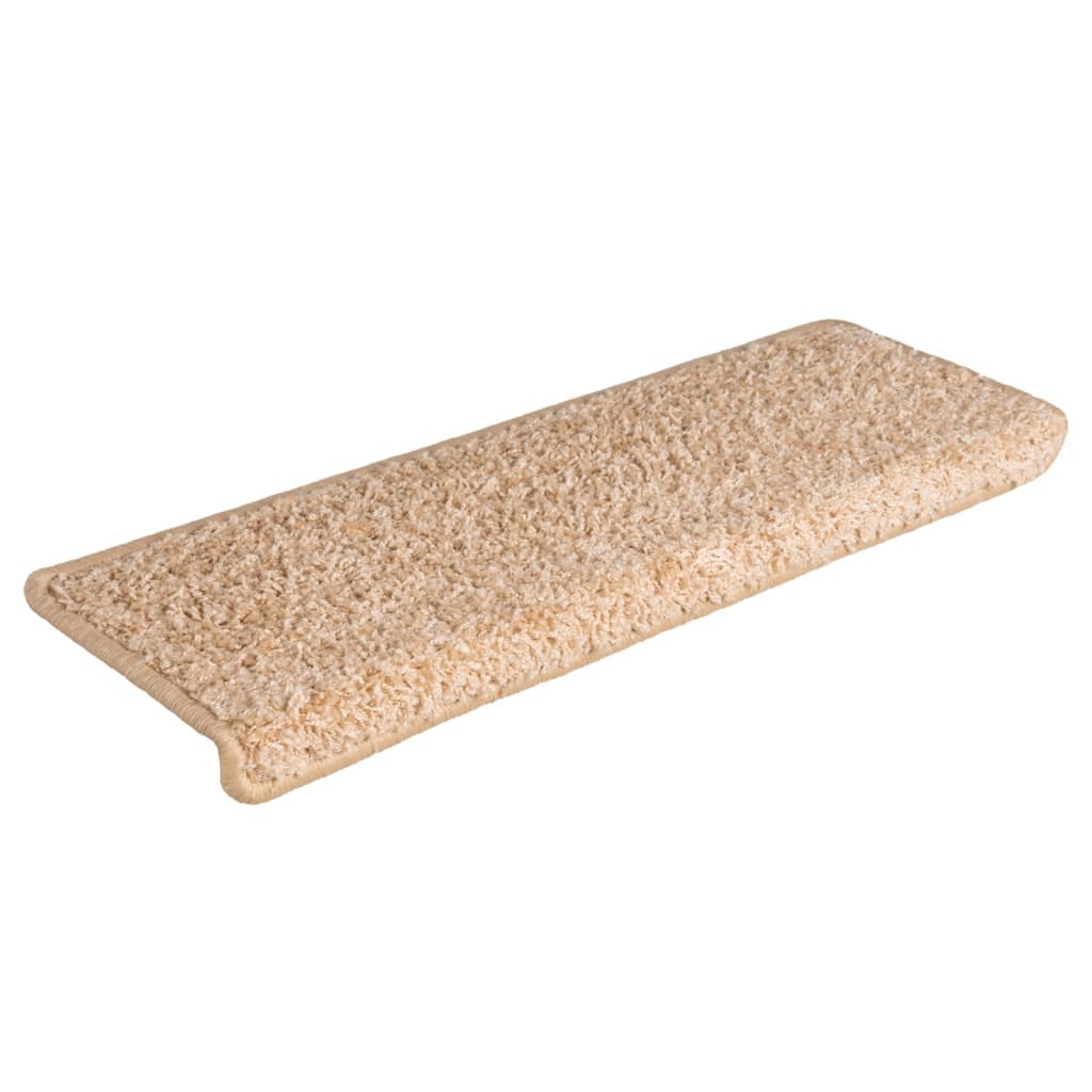 Tappetini per scale 15 pz 65x21x4 cm Oro Bordo rettangolare - homemem39