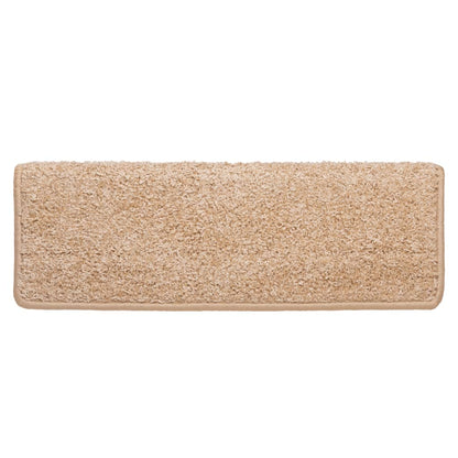 Tappetini per scale 15 pz 65x21x4 cm Oro Bordo rettangolare - homemem39