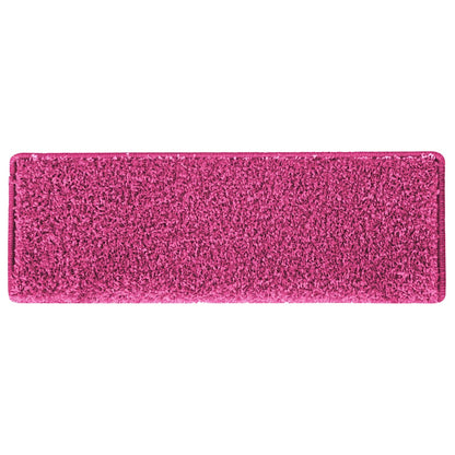 Tappetini per scale 15 pz 65x21x4 cm Rosa Bordo rettangolare | homemem39