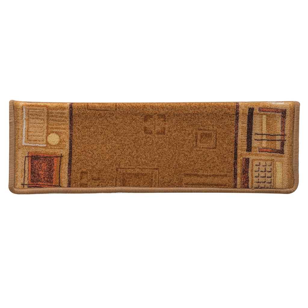Tappetini Autoadesivi per Scale 15 pz 65x21x4 cm Beige | homemem39