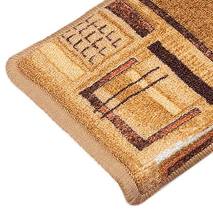 Tappetini Autoadesivi per Scale 15 pz 65x21x4 cm Beige | homemem39