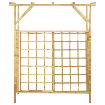 Pergolato Giardino per Bidoni Doppi Legno di Pino Impregnato