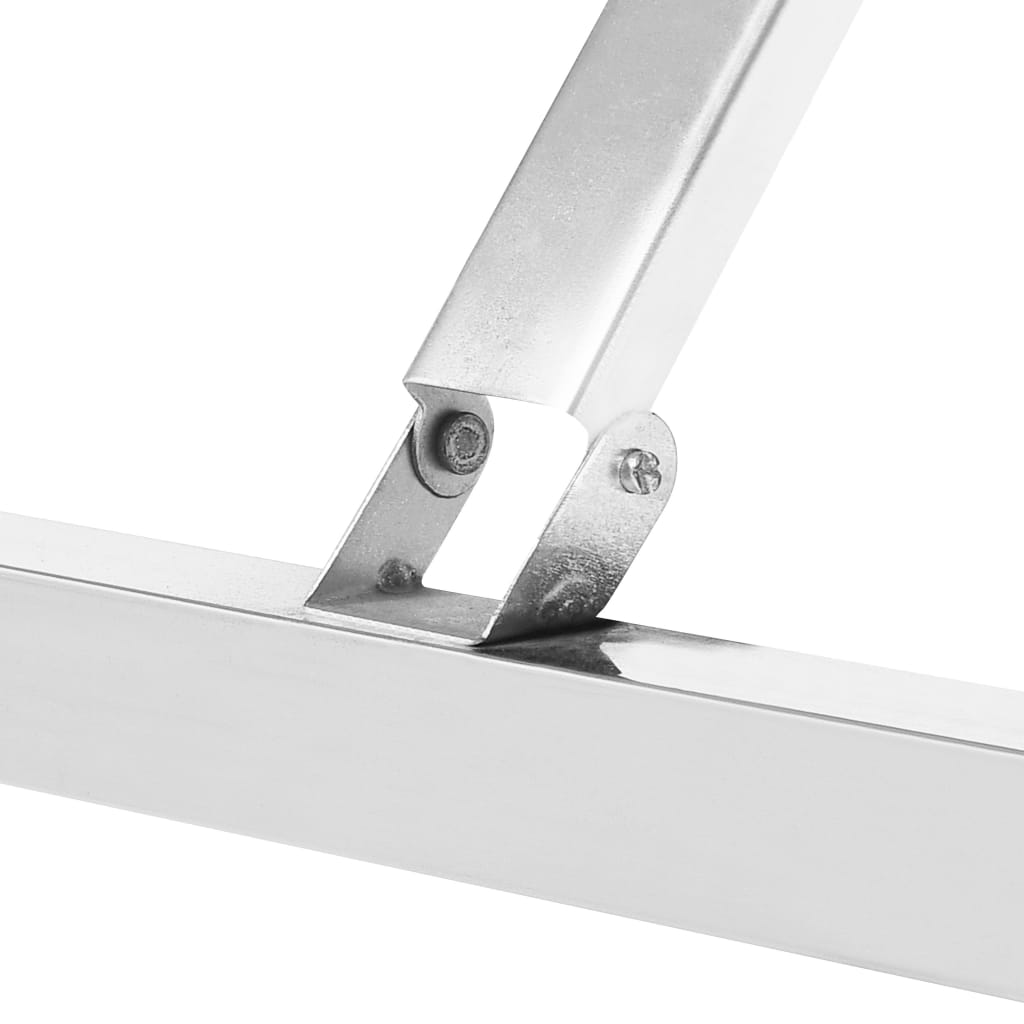 Tavolo da Lavoro Cucina Pieghevole 120x60x80 cm in Acciaio Inox | homemem39