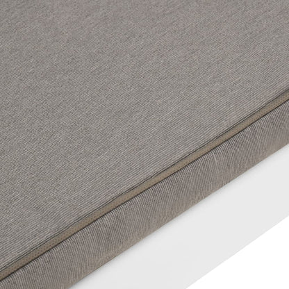 Set Divani da Giardino con Cuscini 3 pz in Plastica Bianco - homemem39