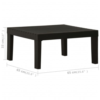 Set Divani da Giardino con Cuscini 6 pz in Plastica Grigio - homemem39