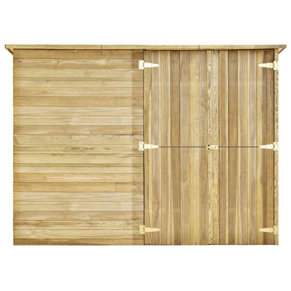 Capanno Giardino per Biciclette 232x110x170 cm Pino Impregnato