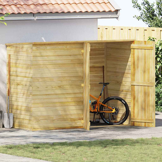 Capanno Giardino per Biciclette 232x110x170 cm Pino Impregnato