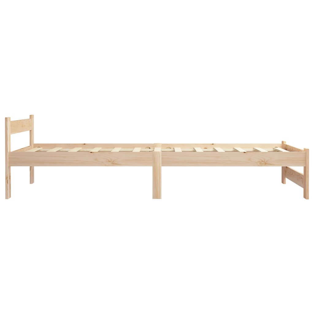 Giroletto senza Materasso 90x200 cm in Legno Massello di Pino