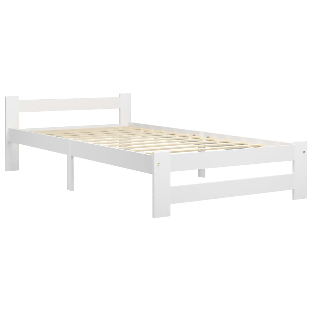 Dormeuse Estraibile senza Materasso Bianca Legno Pino 90x200 cm | homemem39