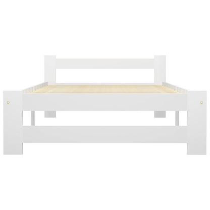 Dormeuse Estraibile senza Materasso Bianca Legno Pino 100x200cm | homemem39