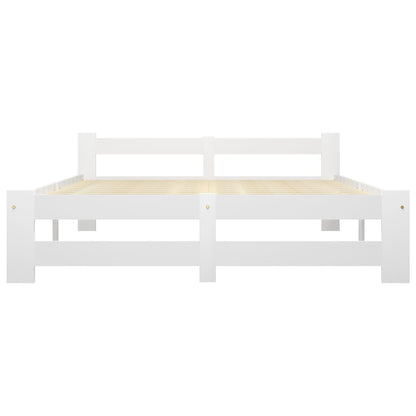 Giroletto senza Materasso Bianco 160x200 cm in Legno di Pino | homemem39