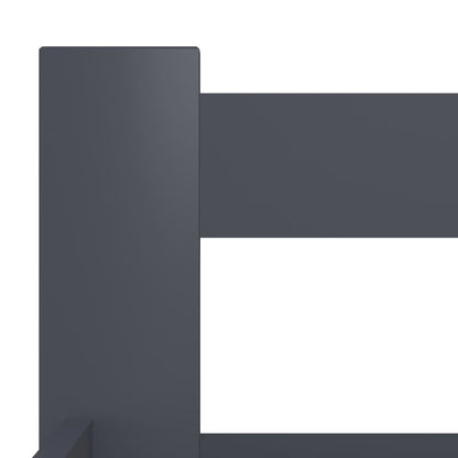 Giroletto senza Materasso Grigio Scuro 100x200 cm Legno Pino - homemem39