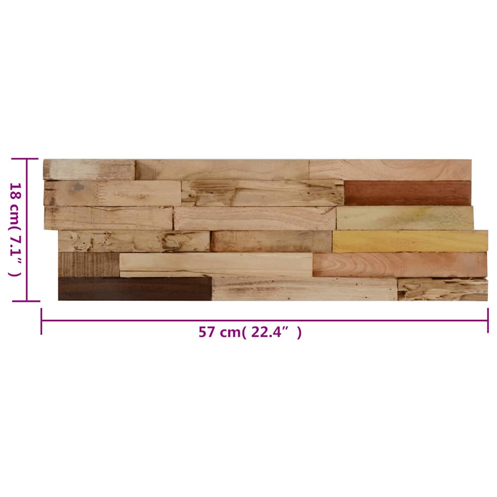 Pannelli per Pareti 10 pz 1,03 m² in Legno Massello di Recupero | homemem39