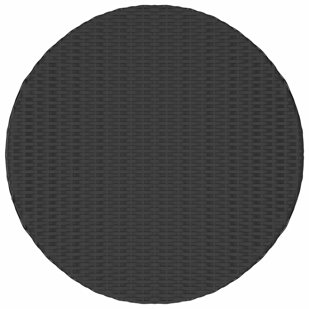 Set Divani da Giardino 5 pz con Cuscini in Polyrattan Nero