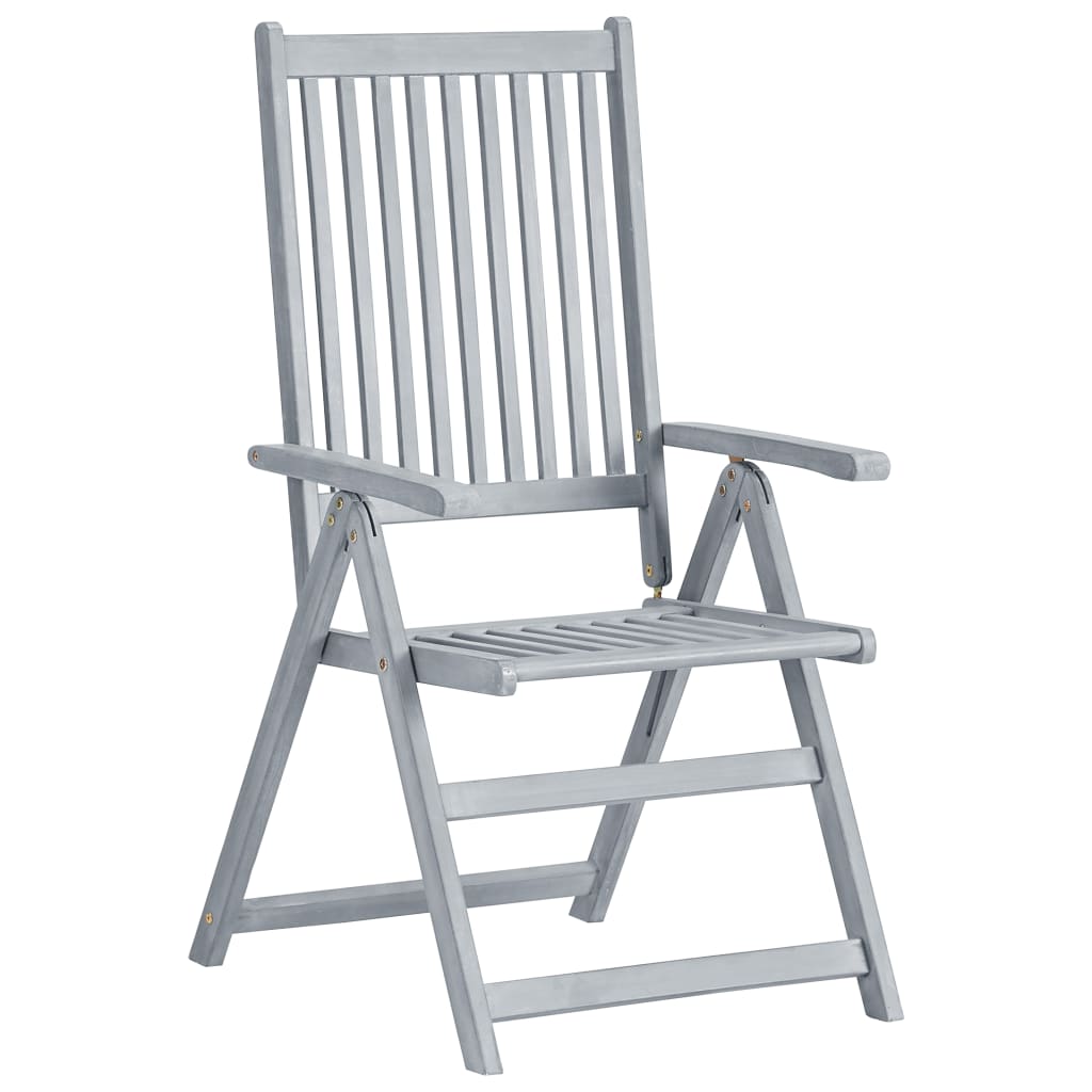 Sedie da Giardino Reclinabili 6 pz con Cuscini Massello Acacia | homemem39