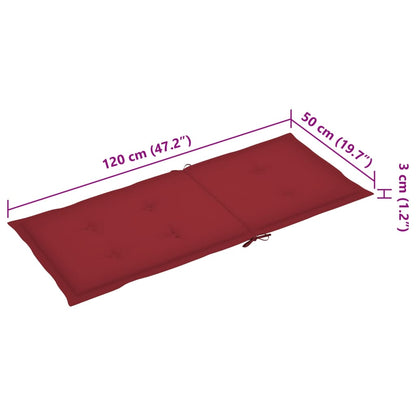 Sedie da Giardino Reclinabili 4 pz con Cuscini Massello Acacia - homemem39