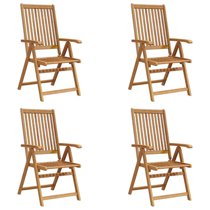 Sedie da Giardino Pieghevoli 4 pz in Legno Massello d'Acacia - homemem39