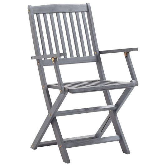 Sedie da Giardino Pieghevoli 6 pz in Legno Massello d'Acacia - homemem39