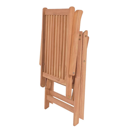 Sedie Reclinabili da Giardino 4 pz in Legno Massello di Teak - homemem39