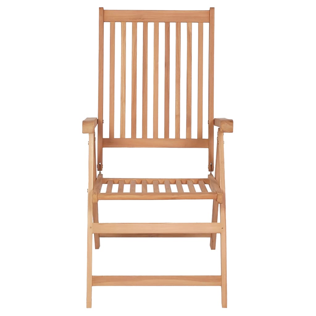 Sedie Reclinabili da Giardino 6 pz in Legno Massello di Teak - homemem39