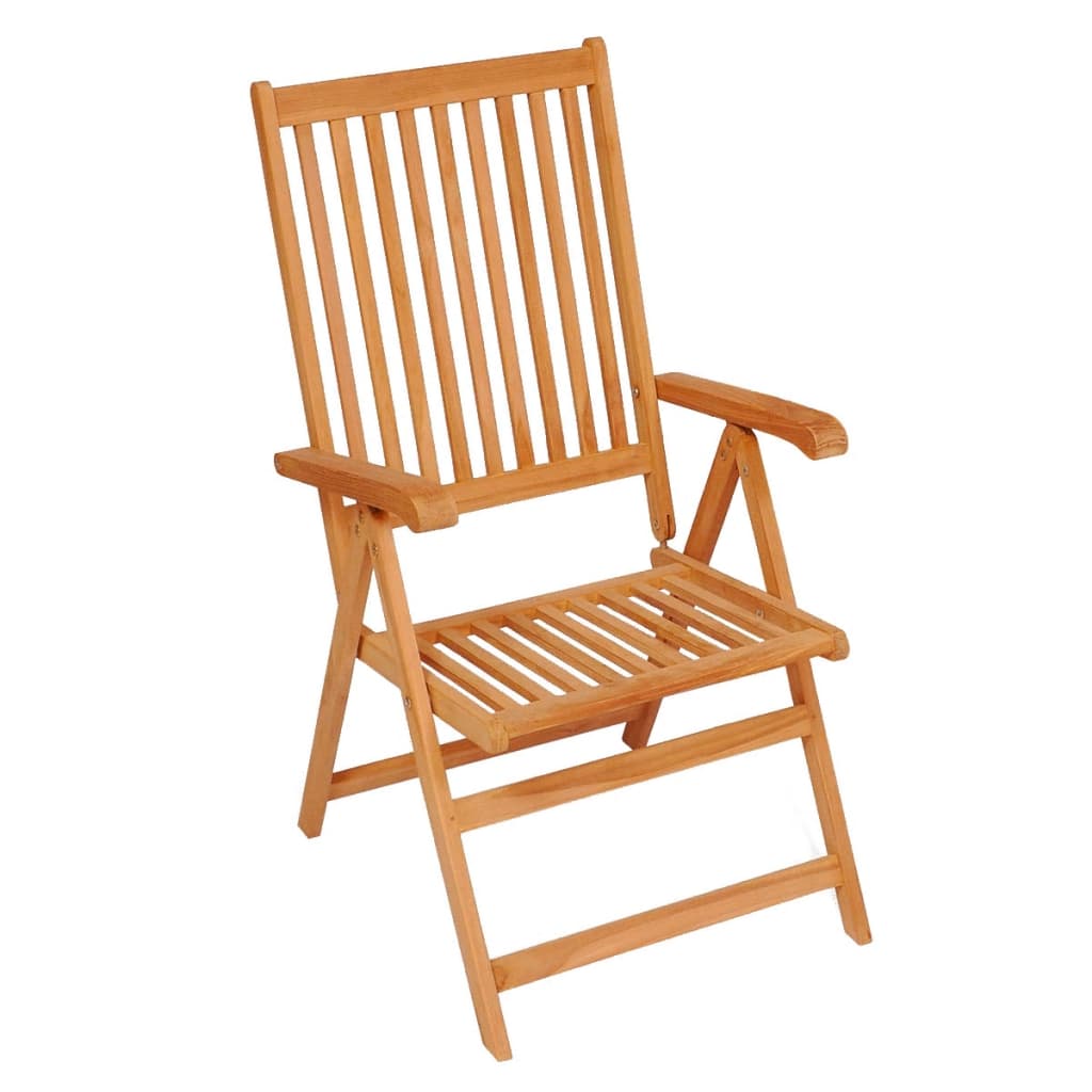 Sedie Giardino 4 pz con Cuscini Grigi in Massello di Teak - homemem39