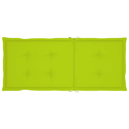 Sedie Giardino 4 pz e Cuscini Verde Brillante Massello di Teak - homemem39