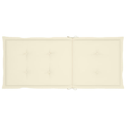 Sedie da Giardino 6 pz con Cuscini Crema Massello di Teak - homemem39