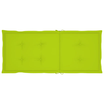 Sedie da Giardino 6 pz e Cuscini Verde Brillante Massello Teak - homemem39