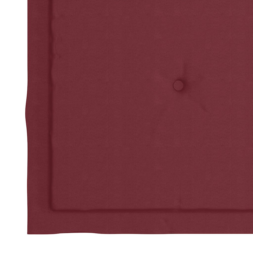 Sedie Giardino con Cuscini Rosso Vino 4 pz Legno Massello Teak - homemem39