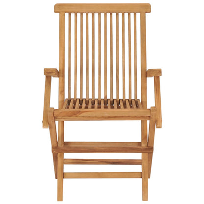 Sedie da Giardino con Cuscini Azzurri 4 pz Legno Massello Teak - homemem39